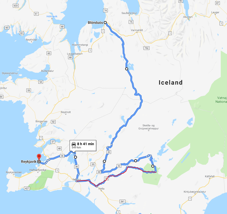 Islandia trasa rowerowa