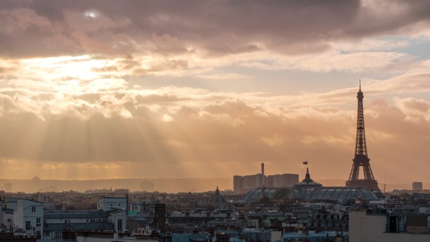 Panorama paryża Wieża Eiffla